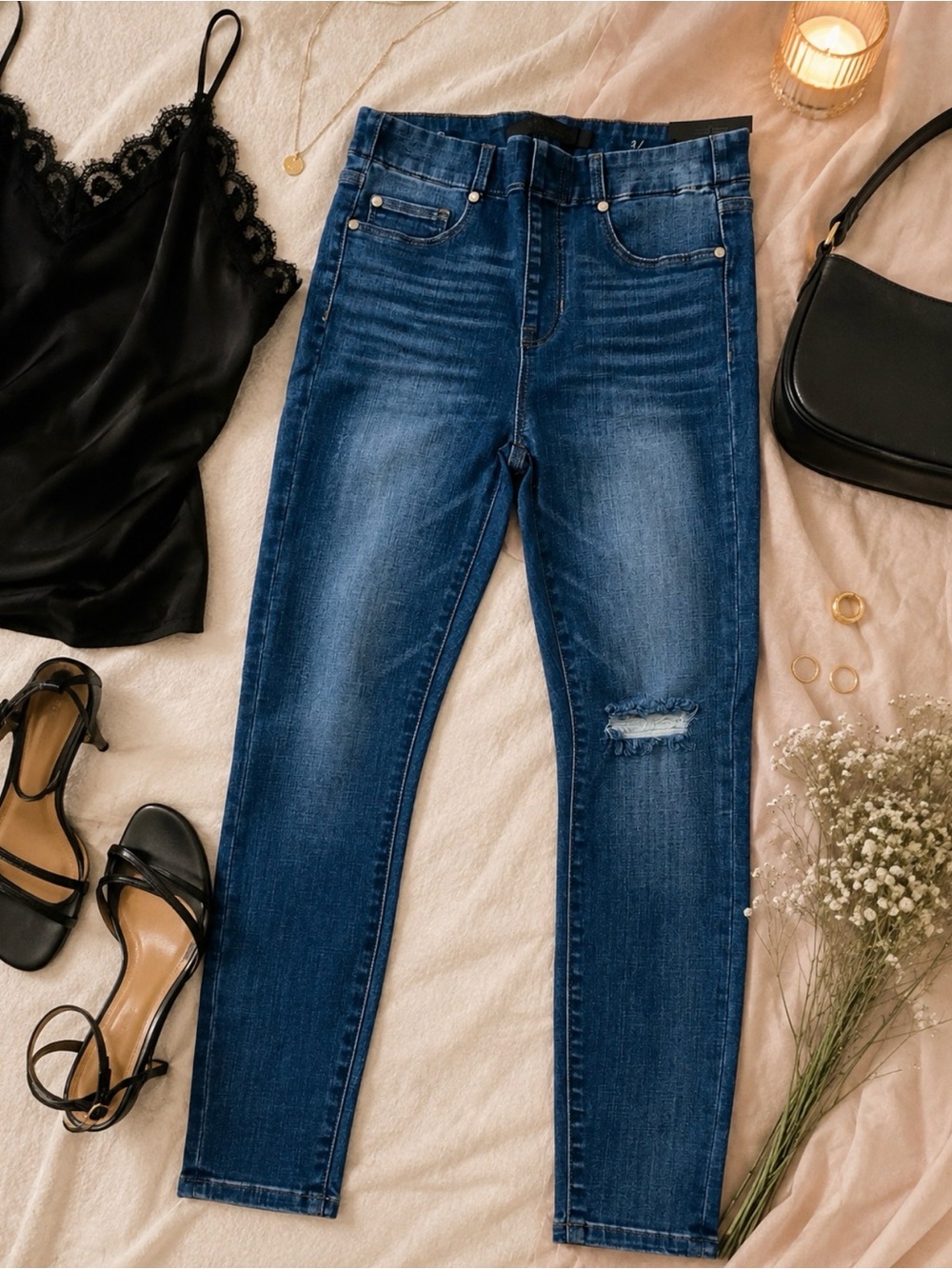 The Ankle Skinny Pull On Jeans Jegging